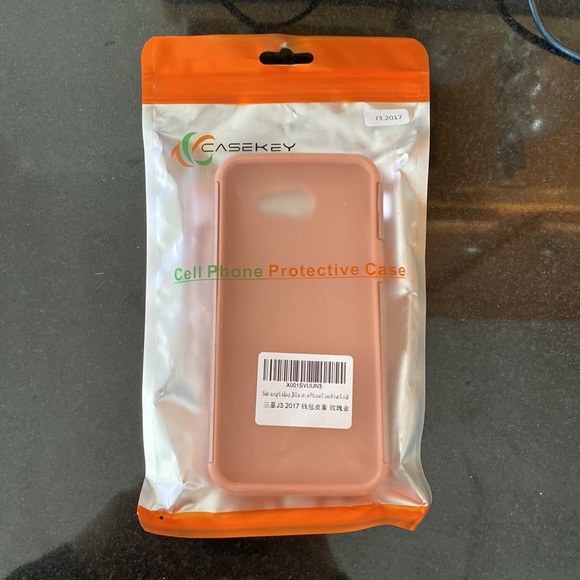 Case key Samsung galaxy phone case brand new Rose gold color sparkle - Picture 12 of 12